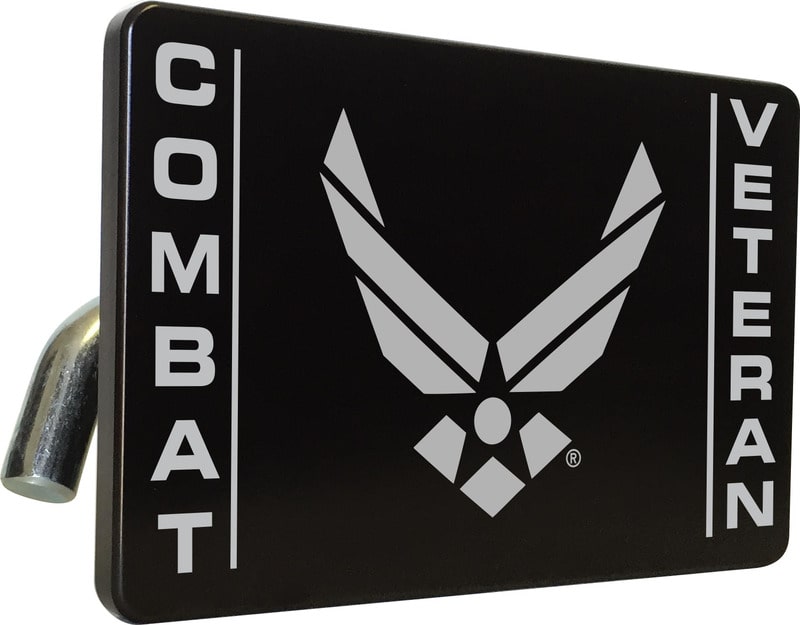 USAF - U.S. Air Force Combat Veteran - Tow Hitch Cover